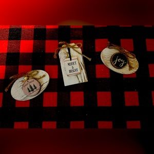 Wood tag with key or wooden sign